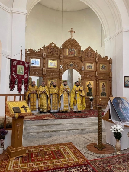 Открытие памятника св. Александру Невскому в д. Вонлярово.